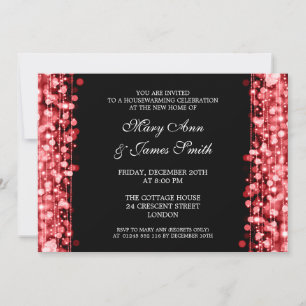 Invitation Fête du réchauffement des foyers, feux rouges et é