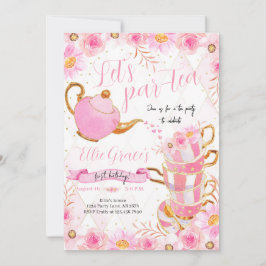 Invitation Fête du thé au Par-tea