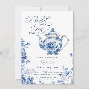 Invitation Fête du thé de la mariée Chinoiserie Fête des mari