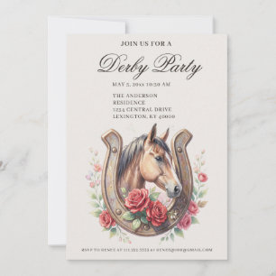 Invitation Fête élégante de Derby