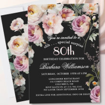 Fête élégante de fleurs pour 80e anniversaire SURP