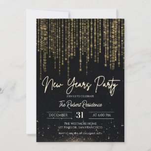 Invitation Fête élégante du Nouvel An