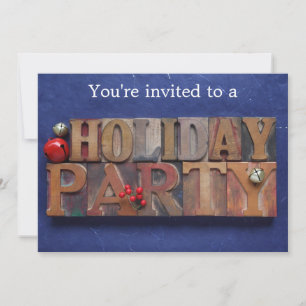Invitation Fête en bleu