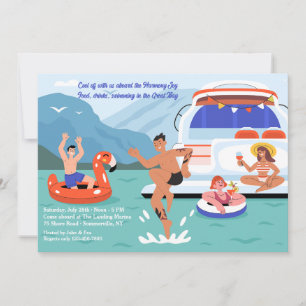 Invitation Fête en Yacht