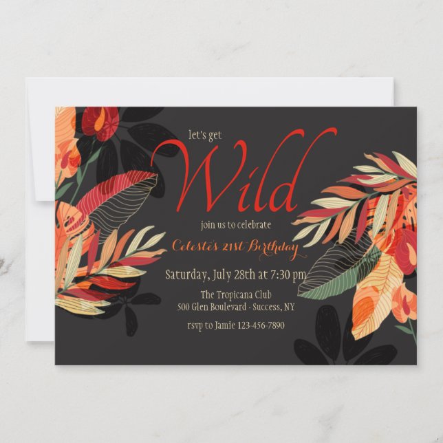 Invitation Fête Endiablée de l'Été (Devant)