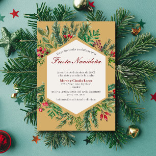 Invitation Fête espagnole de Noël Classe Chic Mignon Noël