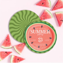 Fête estivale Red Green Watermelon Slices