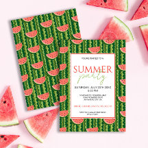 Fête estivale Red Green Watermelon Slices