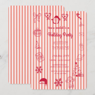 Invitation Fête fantaisiste à main