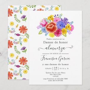 Invitation Fête Florale Espagnole des Demoiselles d'Honneur