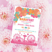 Fête Florale et à Ballons pour Bébé Fille