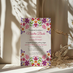 Invitation Fête Florale Notre Mariage Mariage Espagnol