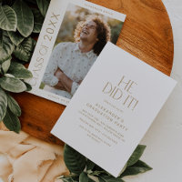 Fete Gold moderne Il L'A Fait Photo Graduation Par