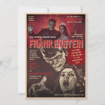 Fête Halloween Rétro Frankenstein Epouvante
