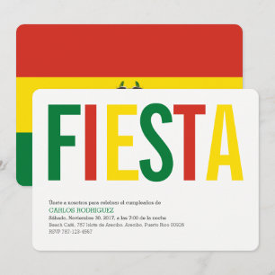 Invitation Fête :Invitations: Bolivie : Drapeau bolivien