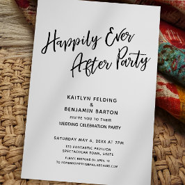 Invitation Fête "Jour Après" Simple Réception Après-Mariage
