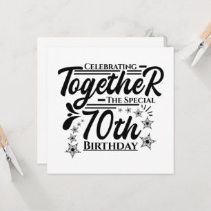 Invitation fête le 70e anniversaire