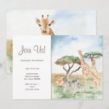 Fête maman et bébé animaux africains à l'aquarelle