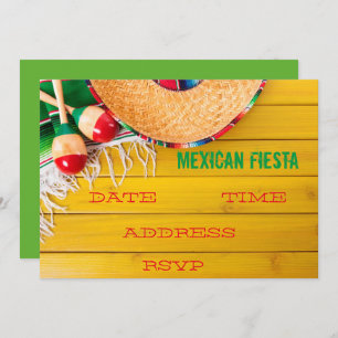 Invitation Fête mexicaine à thème Fiesta