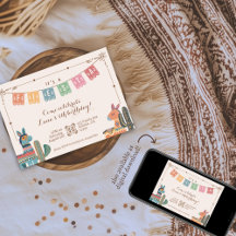 Fête mexicaine Cactus colorés Folk Anniversaire