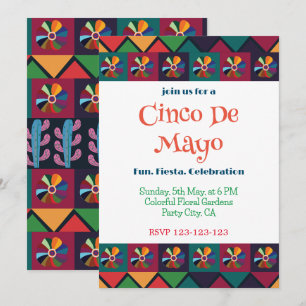 Invitation Fête mexicaine Cinco De Mayo