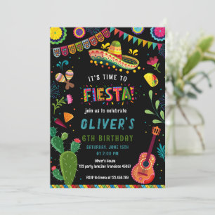Invitation Fête mexicaine colorée