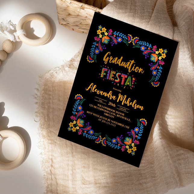 Invitation Fête mexicaine de Fiesta Graduation (Créateur téléchargé)