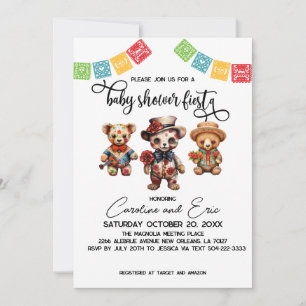 Invitation Fête mexicaine du Baby shower mort Fiesta