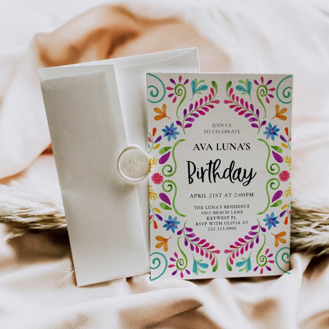 Invitation Fête mexicaine Thème Anniversaire (Créateur téléchargé)