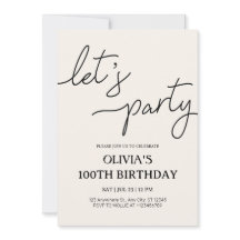 Fête moderne 100e anniversaire