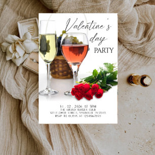 Invitation Fête moderne de la Saint-Valentin - Ligne artistiq