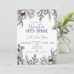 Invitation Fête Open House d'hiver, Dîner de vacances