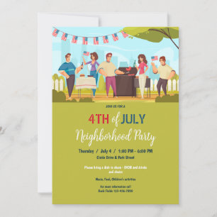 Invitation Fête patriotique de quartier