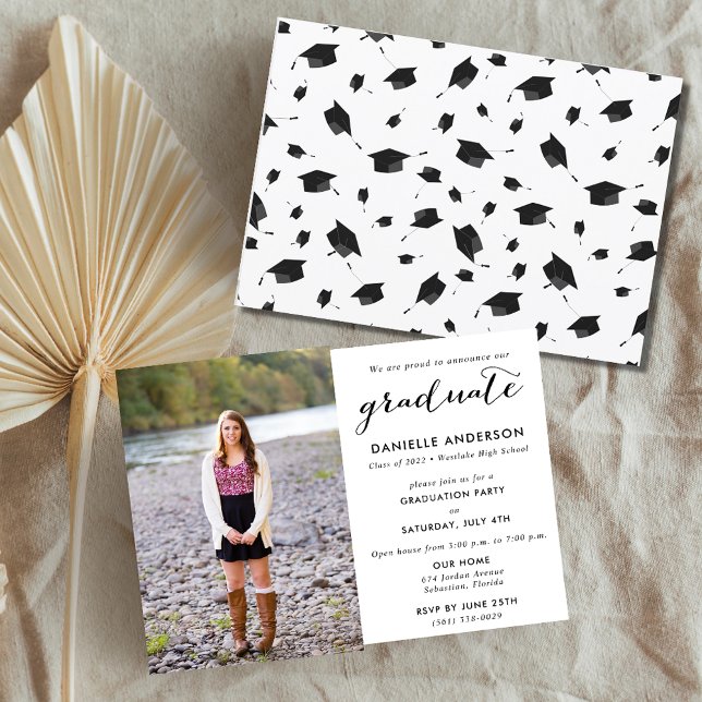 Invitation Fête photo de la fin d'études secondaires (Créateur téléchargé)