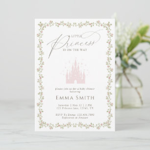 Invitation Fête Prénatale au Château de Princesse Jardin de C