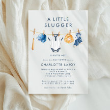 Fête prénatale Bébé joueur de baseball Little Slug