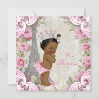 Fête prénatale de bébé princesse ethnique vintage