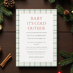 Invitation Fête Prénatale Plaid Bébé Il Fait Froid Dehors