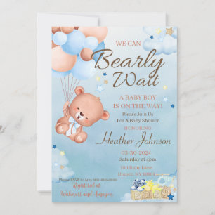 Invitation Fête prénatale pour un ourson