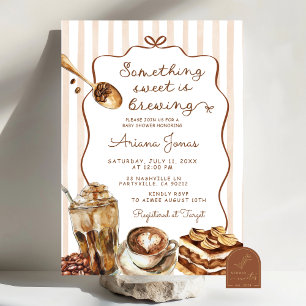 Invitation Fête Prénatale : Quelque Chose de Sucré se Prépare