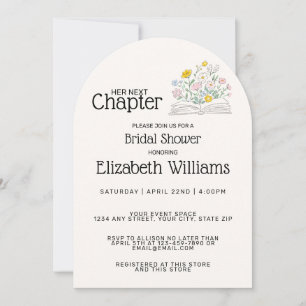 Invitation Fête Prénuptiale Florale Fantaisiste Son Prochain