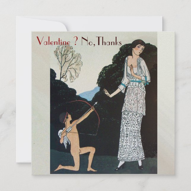 INVITATION FÊTE RÉTRO ANTI SAINT-VALENTIN BOURRAGE SCEL MONOG (Devant)