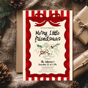 Invitation Fête Rétro Friendsmas