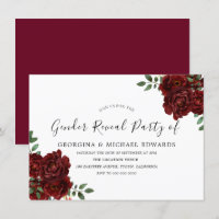 Fête romantique de révélation de genre Rose de Bou