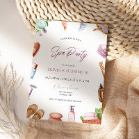 Fête spa Glam Fille fête d'anniversaire
