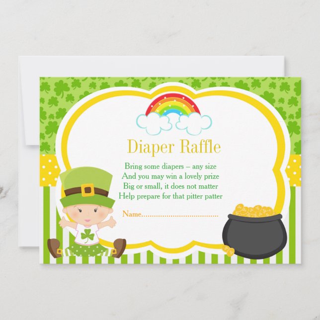 Invitation Fête st patrick Baby shower (Devant)