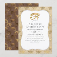 Fête sur le thème de l'Égypte en feuille d'or