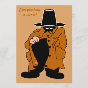 Invitation fête surprise de l'anniversaire secret SPY