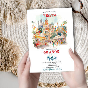 Invitation Fête Thématique Village Magique