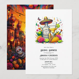 Invitation Fête Vibrante Taco à propos d'une douche de couple